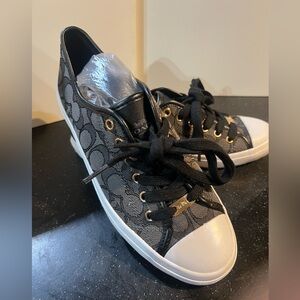Coach Monogram Black and White Sneakers